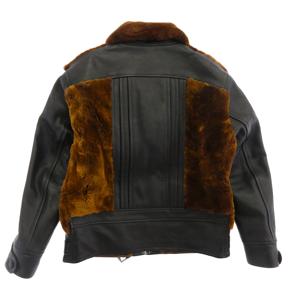 TENDERLOIN テンダーロイン T-GRIZZLY JKT 2 HORSE HIDE ホースハイド レザー切替 グリズリージャケット 熊ジャン ブラウン系 ブラック系 M【美品】【中古】