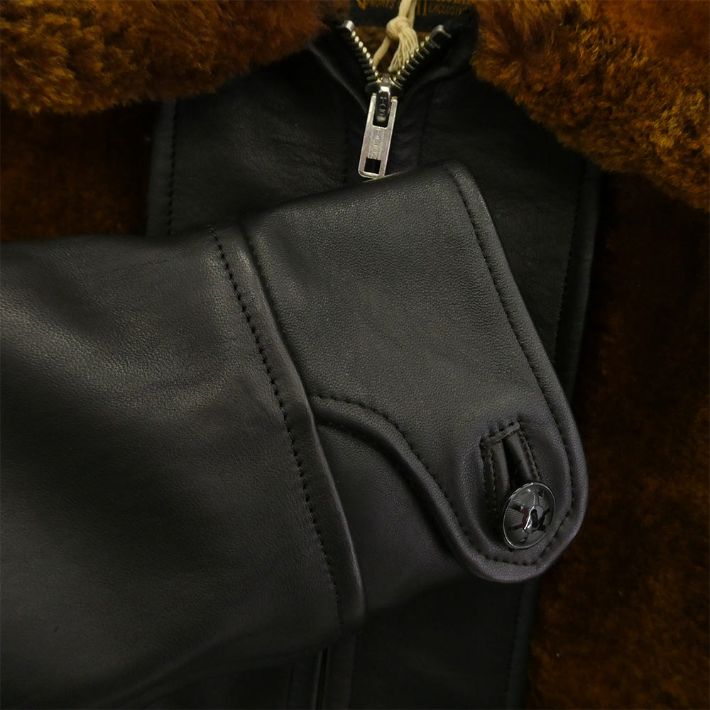 TENDERLOIN テンダーロイン T-GRIZZLY JKT 2 HORSE HIDE ホースハイド レザー切替 グリズリージャケット 熊ジャン ブラウン系 ブラック系 M【美品】【中古】