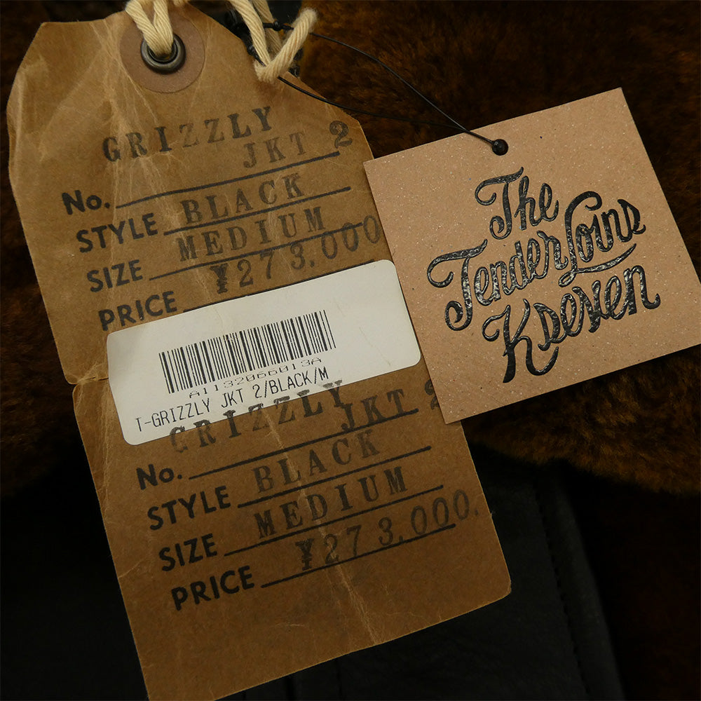 TENDERLOIN テンダーロイン T-GRIZZLY JKT 2 HORSE HIDE ホースハイド レザー切替 グリズリージャケット 熊ジャン ブラウン系 ブラック系 M【美品】【中古】