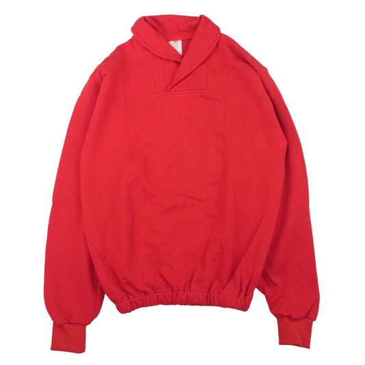 ヴィンテージ 80s danish army デンマーク軍 ショールカラー スウェット レッド系 2【中古】