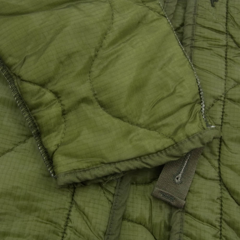ヴィンテージ 8415-00-762-2886 U.S.ARMY 米軍 M65 FISHTAIL LINER フィッシュテールライナー キルト ジャケット カーキ系 XS【中古】