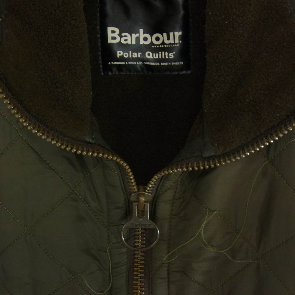 Barbour バブアー POLARQUILT SHORT JACKET キルティング ジャケット カーキ系 S【中古】