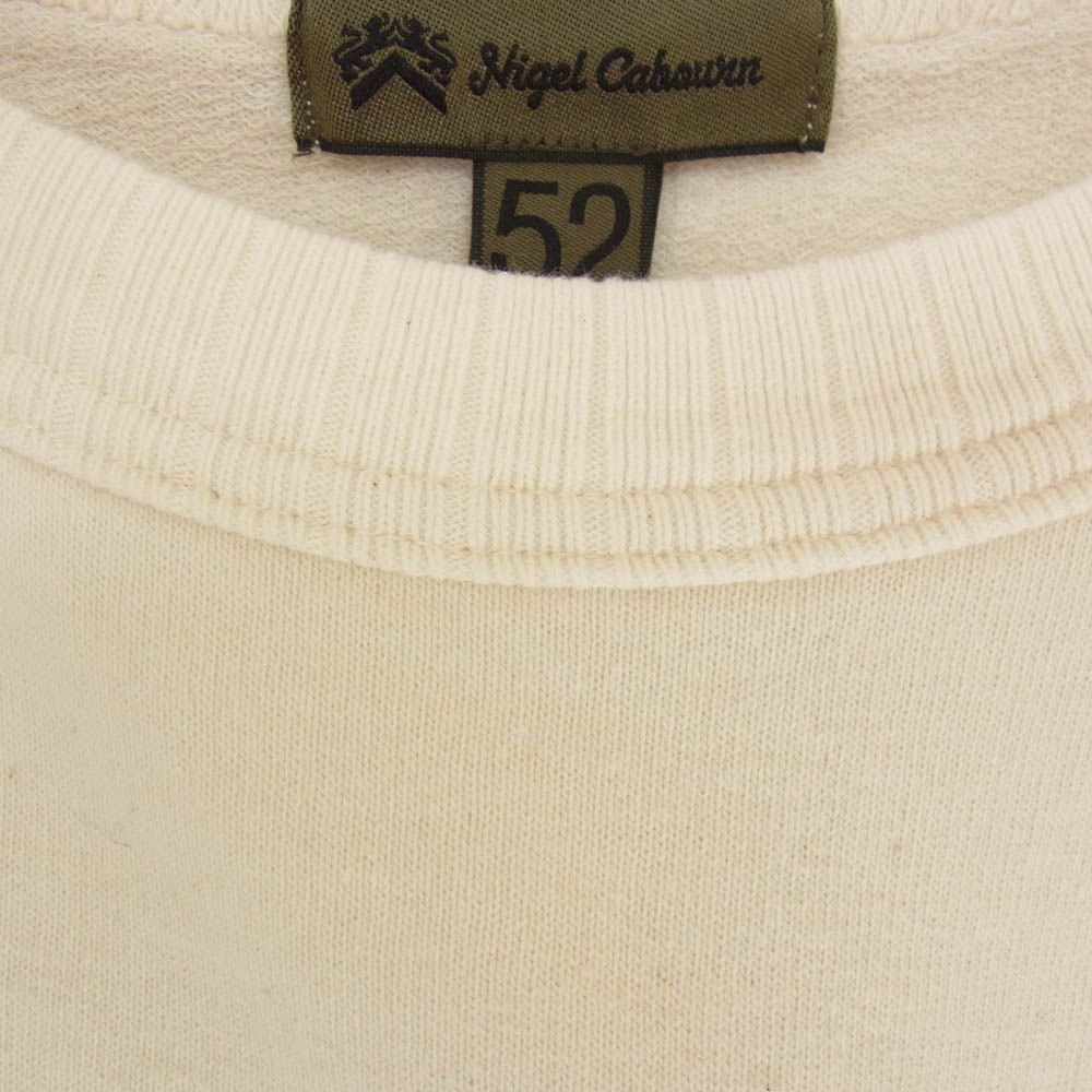 Nigel Cabourn ナイジェルケーボン 8046-00-21211 半袖 スウェット カットソー ホワイト系 52【中古】