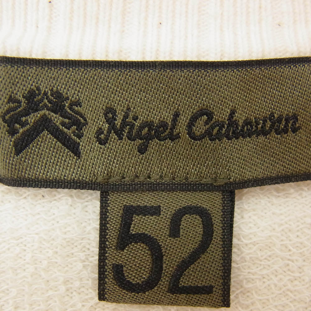 Nigel Cabourn ナイジェルケーボン 8046-00-21211 半袖 スウェット カットソー ホワイト系 52【中古】