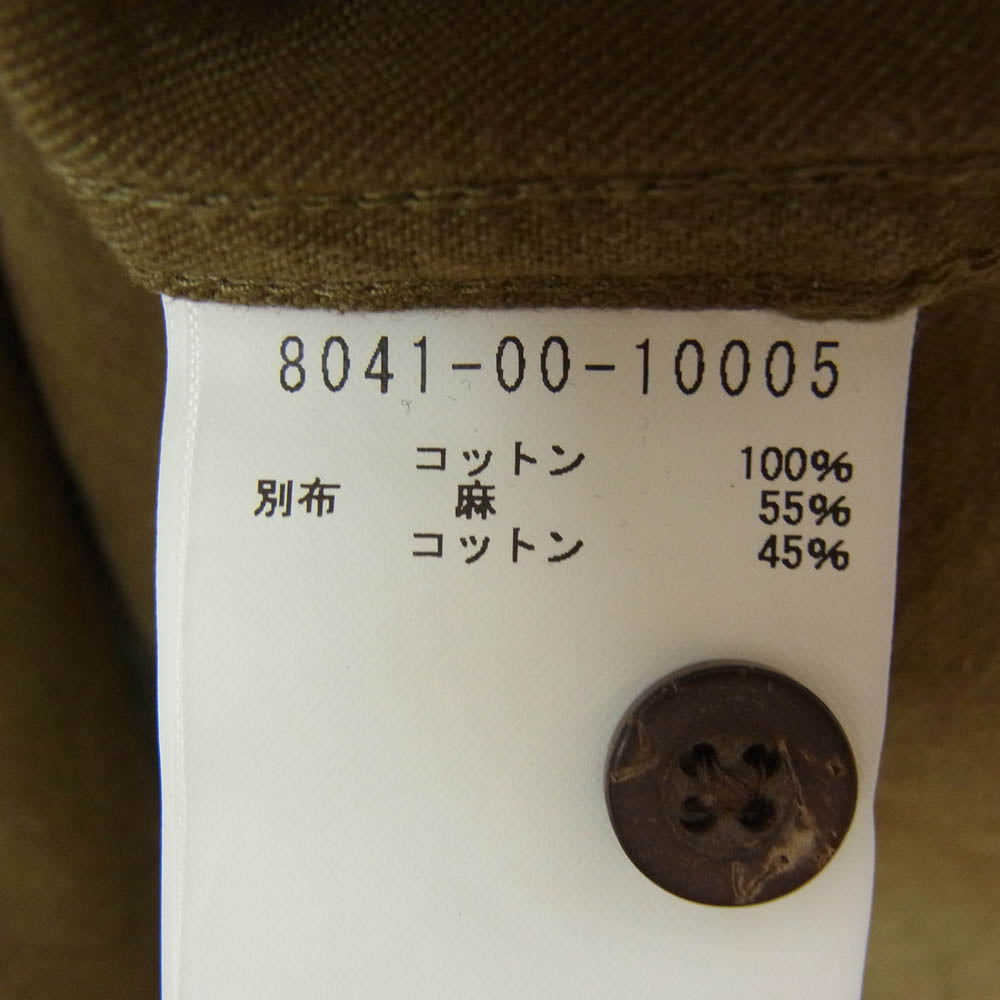 Nigel Cabourn ナイジェルケーボン 8041-00-10005 BRITISH ARMY ブリティッシュ アーミー プルオーバー 長袖 シャツ カーキ系 54【中古】