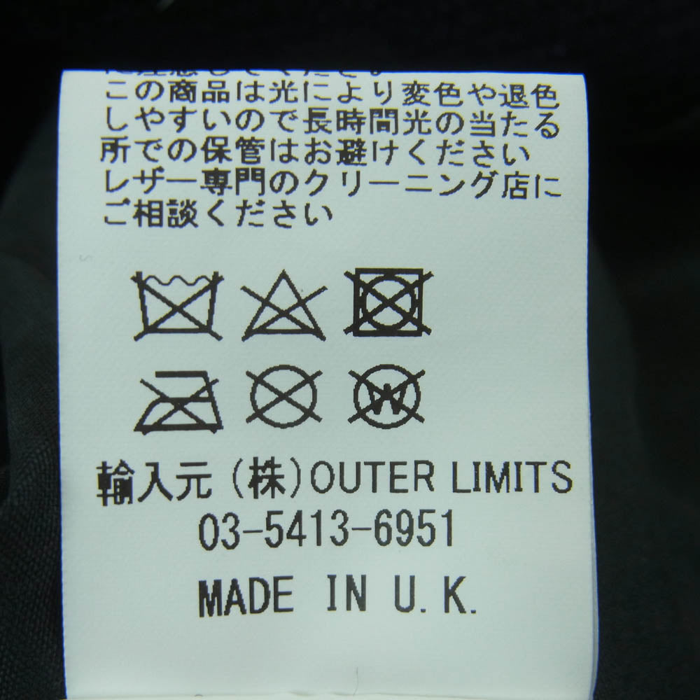 Nigel Cabourn ナイジェルケーボン 8047-14-0000 Harris Tweed cameraman jacket カメラマン ジャケット ハリスツイード ネイビー系 ダークネイビー系 54【中古】