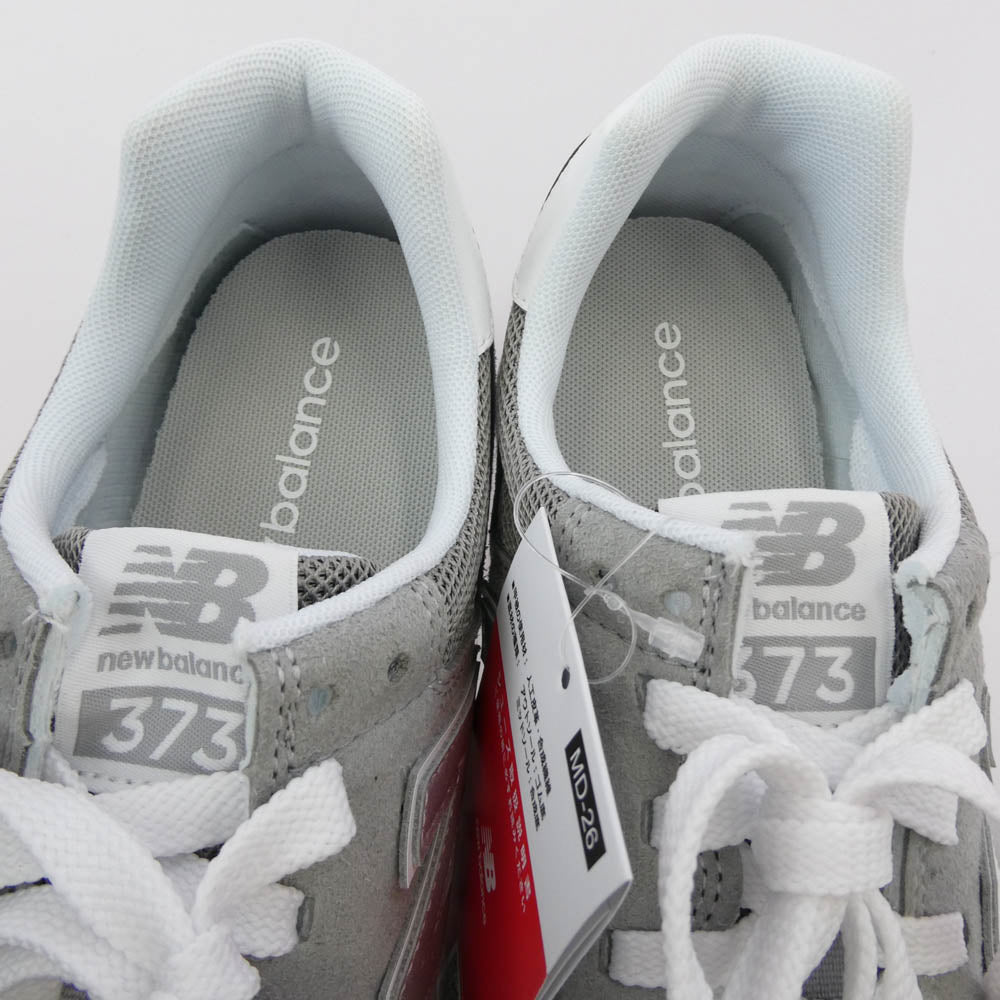 NEW BALANCE ニューバランス ML373KG2 スエード ローカット スニーカー グレー系 26.0cm【極上美品】【中古】