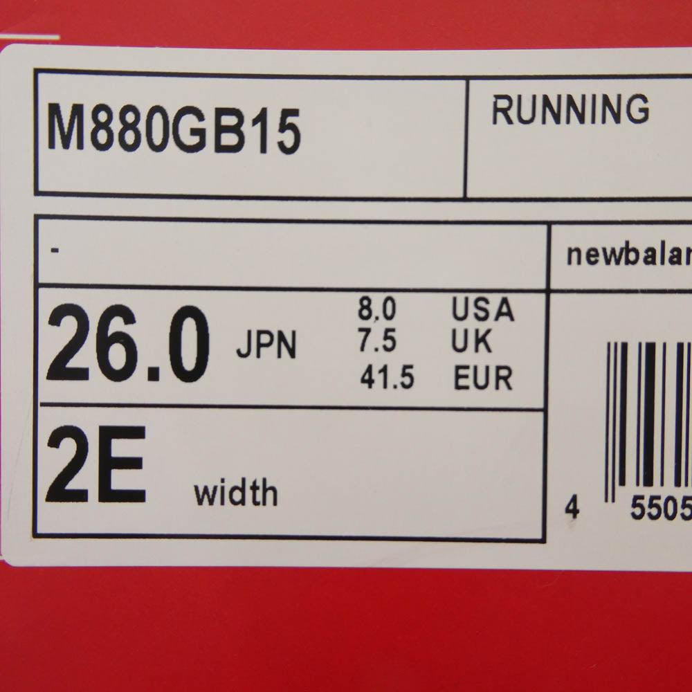 NEW BALANCE ニューバランス M880GB15 Fresh Foam X 880 v15 フレッシュ フォーム GORE-TEX ゴアテックス スニーカー ブラック系 26.0cm【極上美品】【中古】