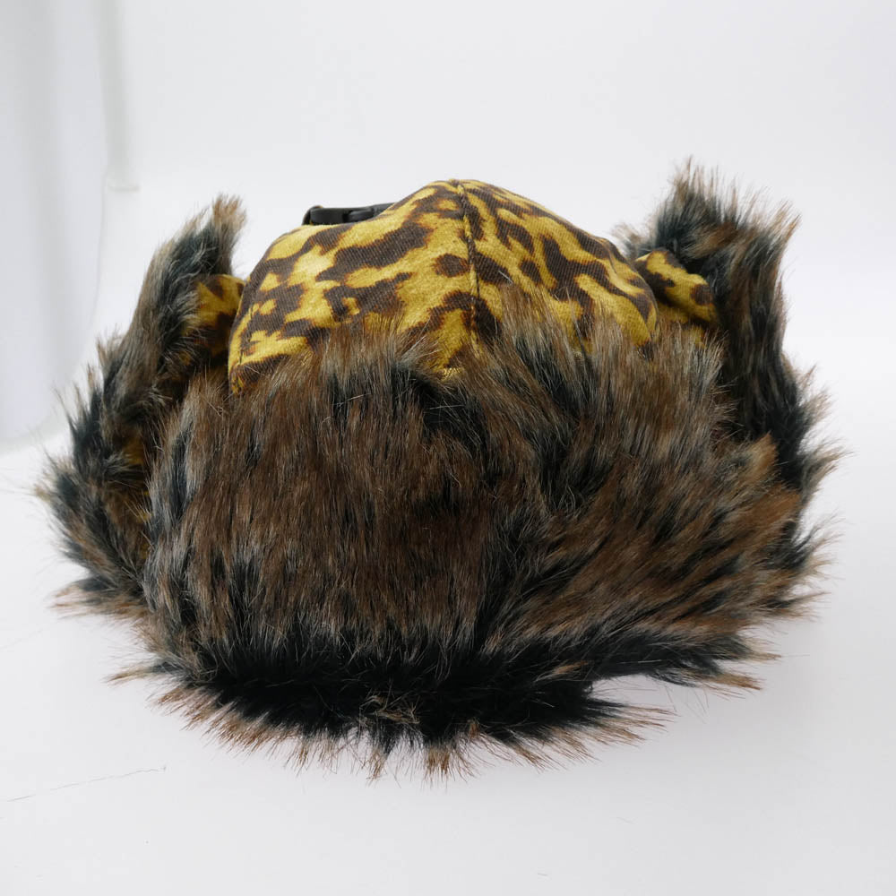 Supreme シュプリーム 10AW leopard Faux Fur Trooper Hat レオパード ファー フライトキャップ 帽子 イエロー系 one size【極上美品】【中古】