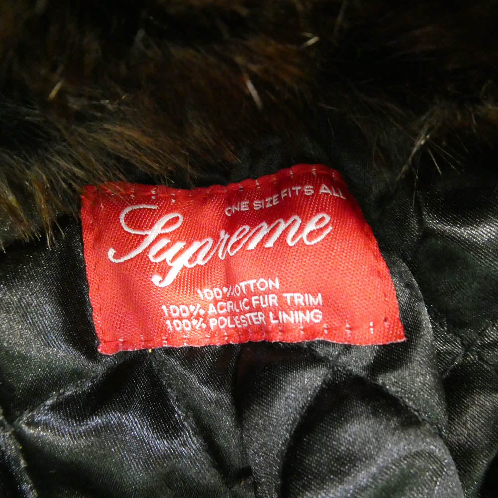 Supreme シュプリーム 10AW leopard Faux Fur Trooper Hat レオパード ファー フライトキャップ 帽子 イエロー系 one size【極上美品】【中古】