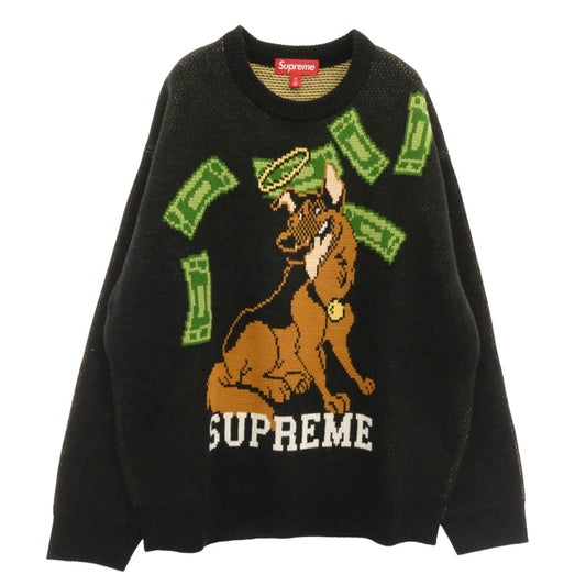 Supreme シュプリーム 25AW All Dogs Go To Heaven Sweater オールドッグ ゴートゥーヘブン ニット セーター ブラック系 M【新古品】【未使用】【中古】