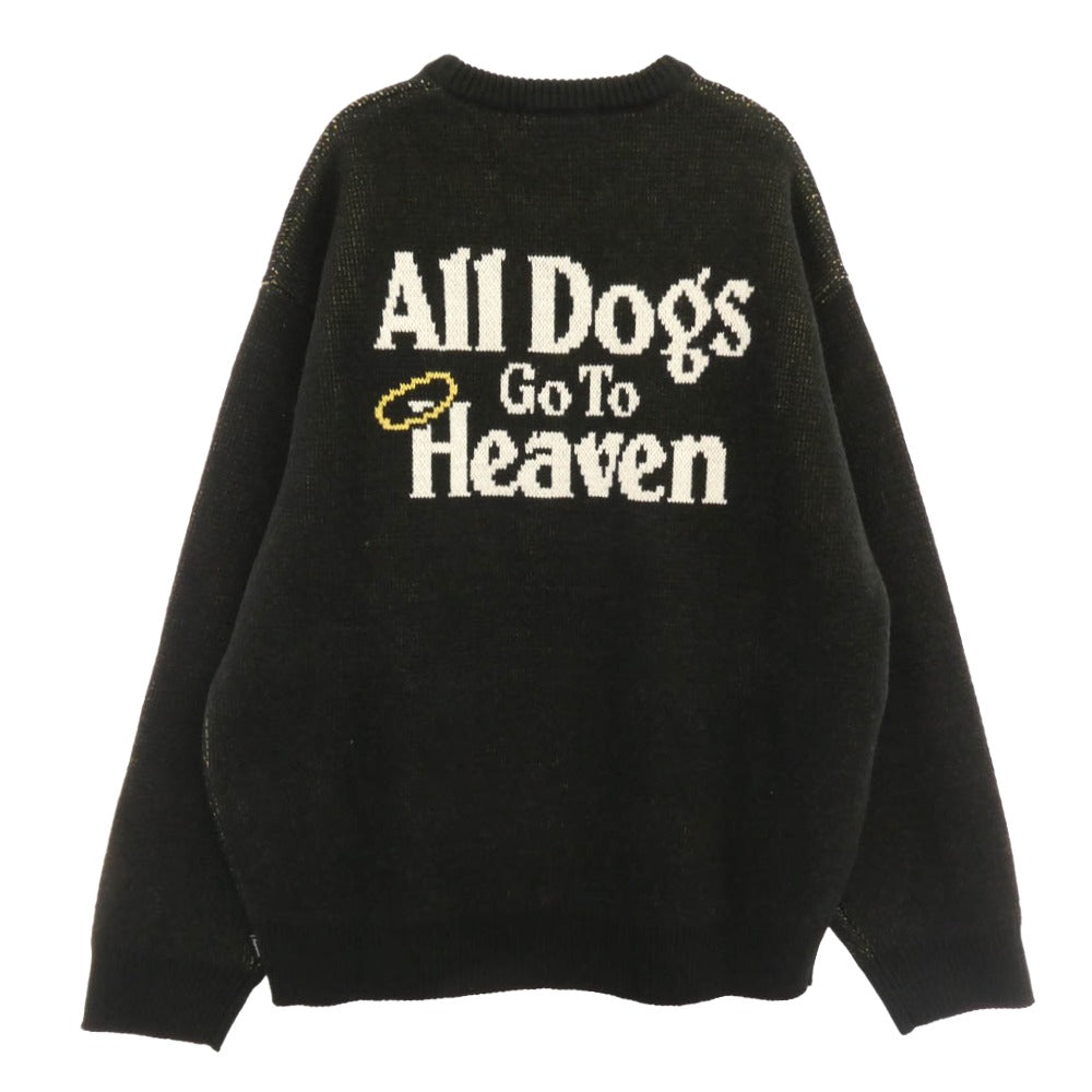 Supreme シュプリーム 25AW All Dogs Go To Heaven Sweater オールドッグ ゴートゥーヘブン ニット セーター ブラック系 M【新古品】【未使用】【中古】