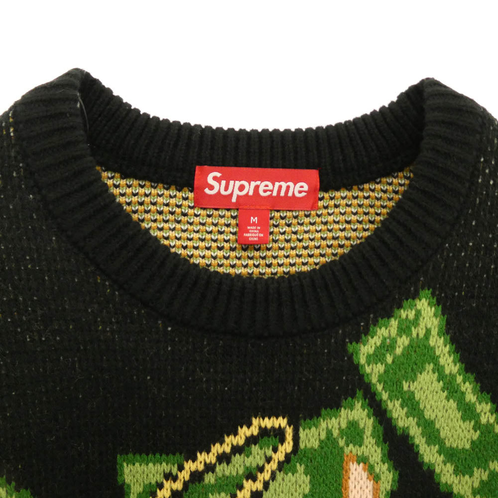 Supreme シュプリーム 25AW All Dogs Go To Heaven Sweater オールドッグ ゴートゥーヘブン ニット セーター ブラック系 M【新古品】【未使用】【中古】