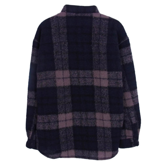 WTAPS ダブルタップス 25AW 252TQDT-SHM04 TXT 02 LS WONY TWEED TEXTILE OF Charcoal ツイード テキスタイル チェック柄 ウール 長袖シャツ ブラウン系 01【極上美品】【中古】