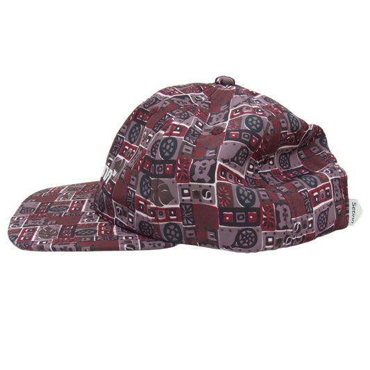 セットイン 25S-004 Ballperson Cap ボールパーソン B/P 総柄 キャップ 帽子 エンジ系 FREE【新古品】【未使用】【中古】