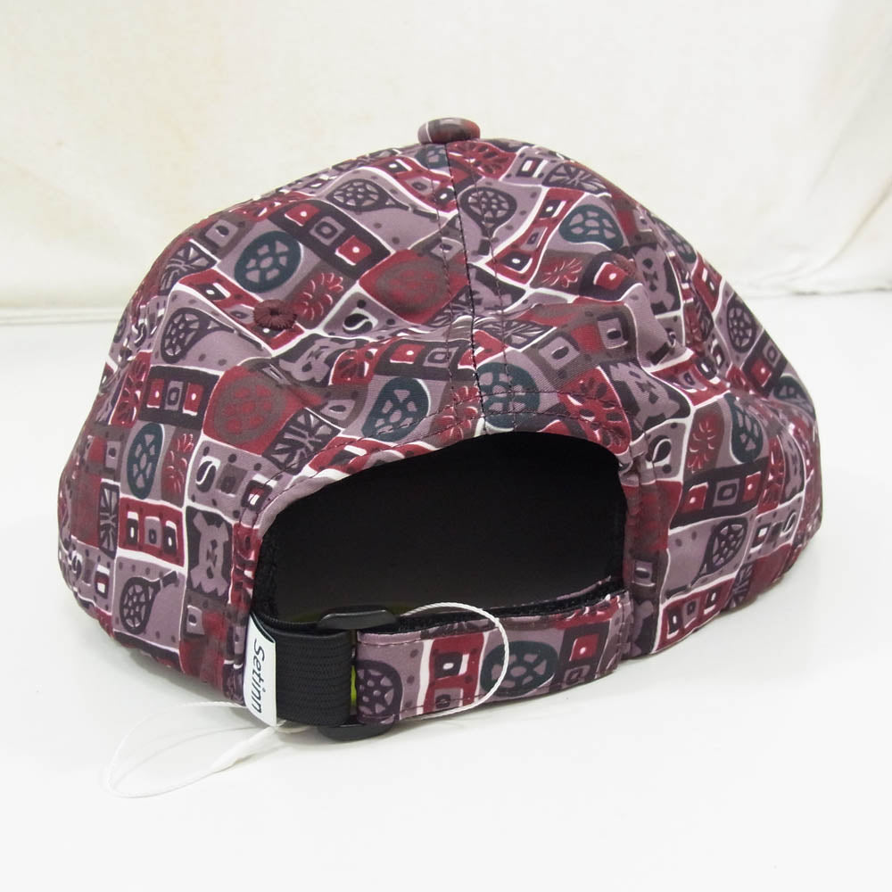 セットイン 25S-004 Ballperson Cap ボールパーソン B/P 総柄 キャップ 帽子 エンジ系 FREE【新古品】【未使用】【中古】