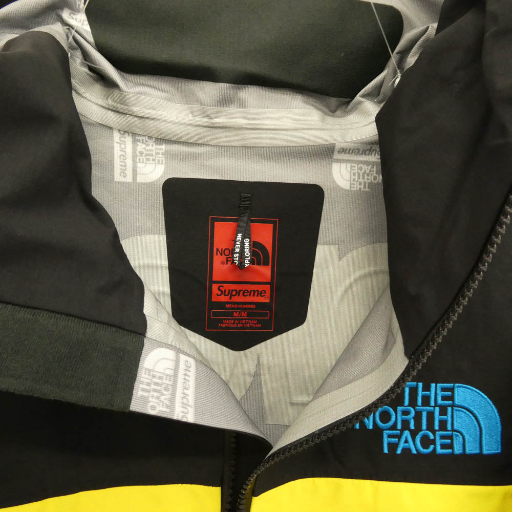 Supreme シュプリーム 22AW NP52207I The North Face ノースフェイス Taped Seam Shell Jacket テープドシーム シェル ジャケット マウンテンパーカー イエロー系 M【極上美品】【中古】