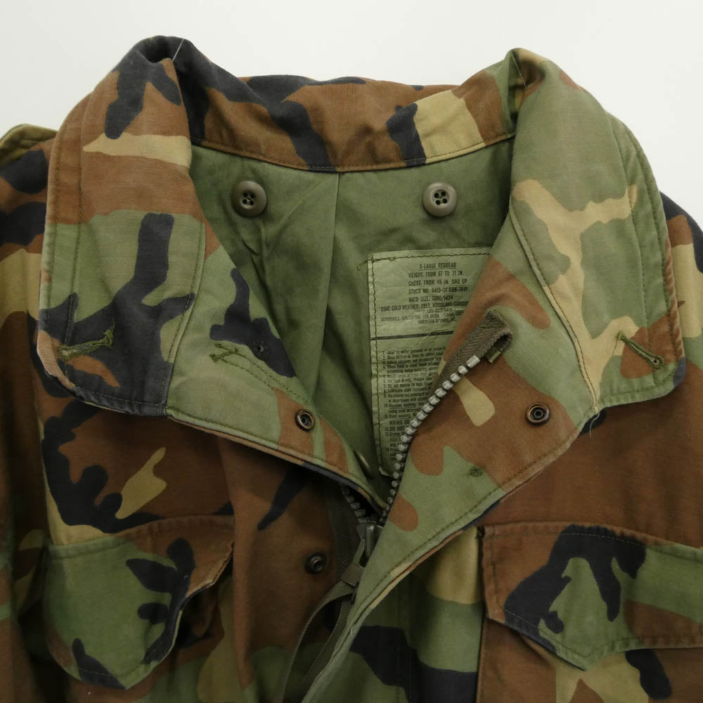 ユーエスアーミー Vintage ヴィンテージ 90s M65 フィールド ジャケット グリーン系 XL【中古】