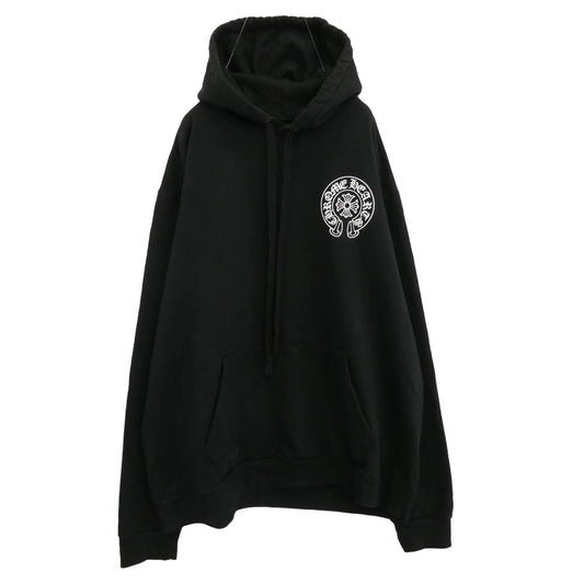 CHROME HEARTS クロムハーツ（原本無） SWTSHRT PLVR LTD ホースシュー バック プリント プルオーバー パーカー ブラック系 XL【中古】