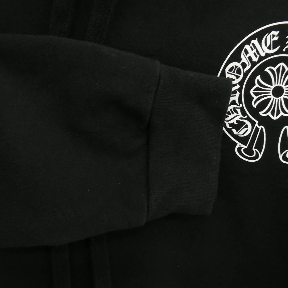 CHROME HEARTS クロムハーツ（原本無） SWTSHRT PLVR LTD ホースシュー バック プリント プルオーバー パーカー ブラック系 XL【中古】