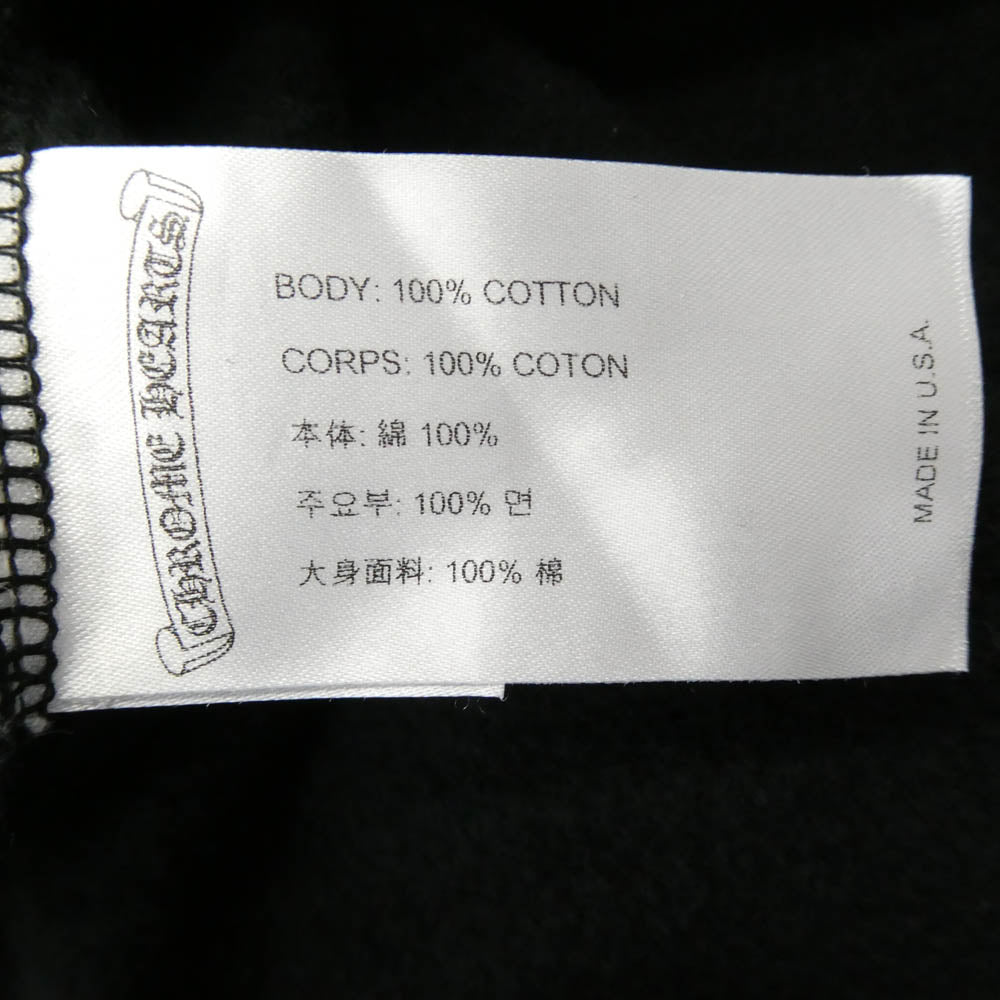 CHROME HEARTS クロムハーツ（原本無） SWTSHRT PLVR LTD ホースシュー バック プリント プルオーバー パーカー ブラック系 XL【中古】