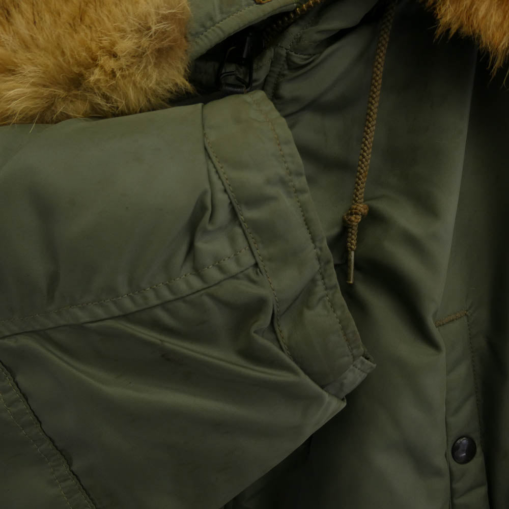 The REAL McCOY'S ザリアルマッコイズ ALBERT TURNER 実名復刻 N-3B FLIGHT JACKET フライトジャケット ミリタリージャケット カーキ系 S【中古】