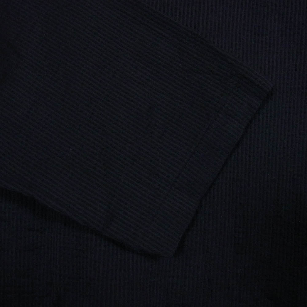 Yohji Yamamoto POUR HOMME ヨウジヤマモトプールオム 22AW HE-T33-082 シワ加工 長袖 ロングスリーブ カットソー Tシャツ ブラック系 3【中古】