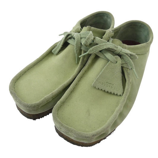 Clarks クラークス 21621 Wallabee ワラビー スエード ブーツ シューズ グリーン系 7 1/2【中古】
