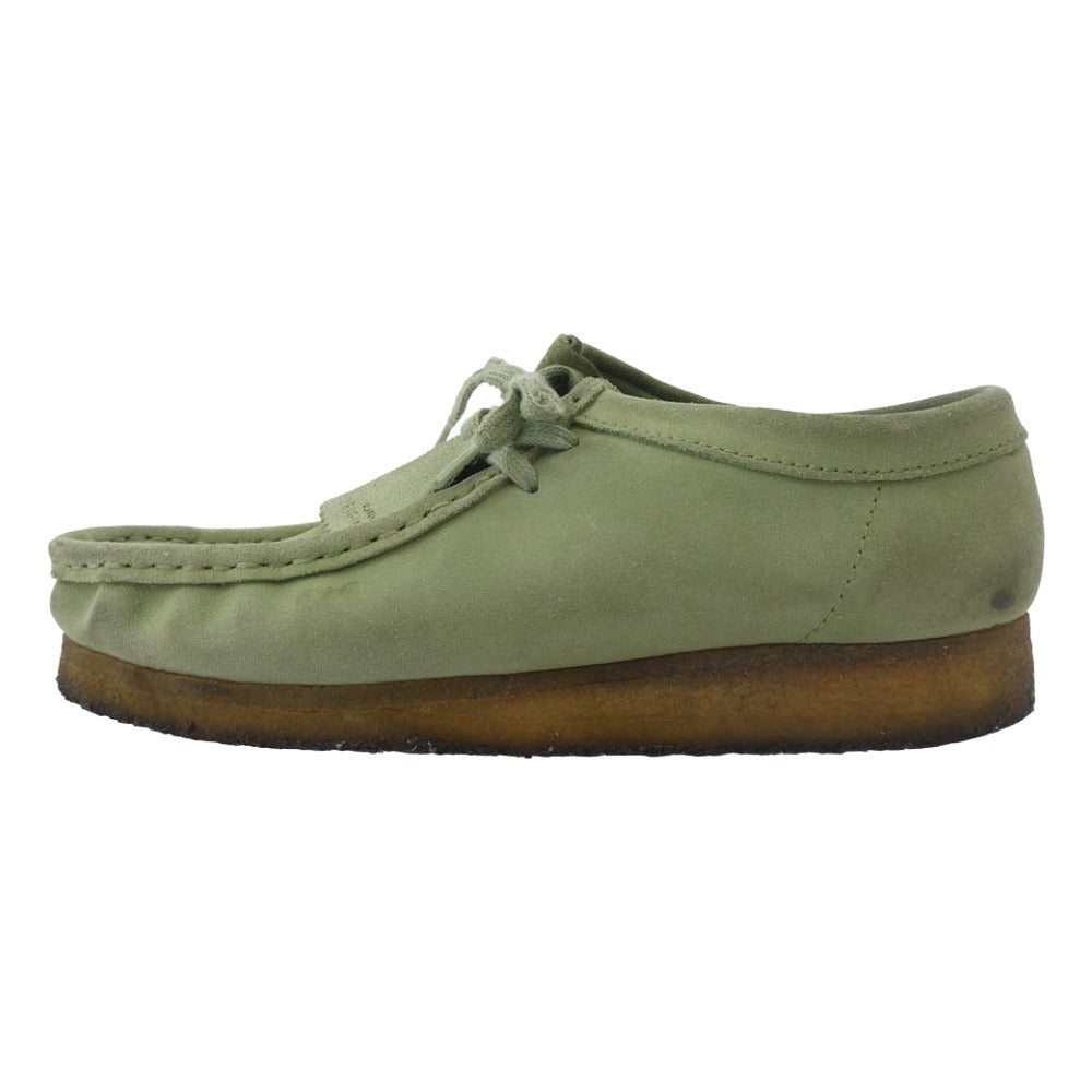 Clarks クラークス 21621 Wallabee ワラビー スエード ブーツ シューズ グリーン系 7 1/2【中古】