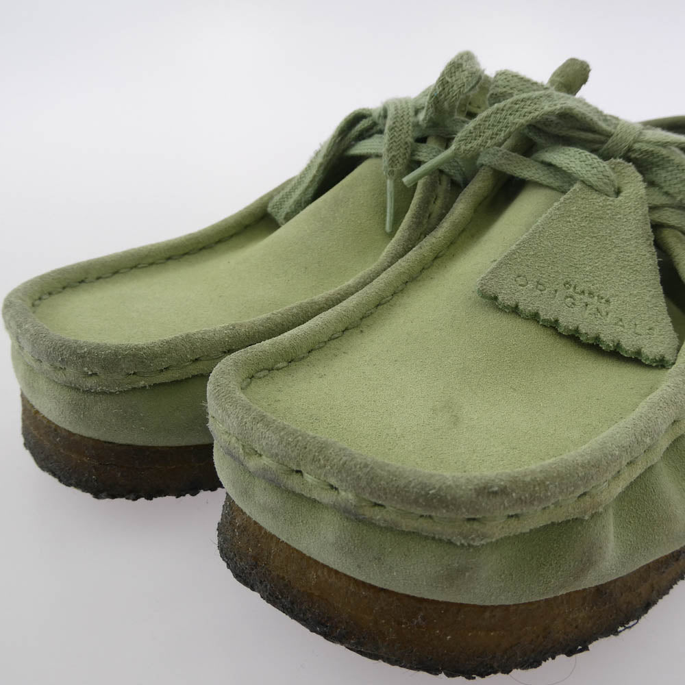Clarks クラークス 21621 Wallabee ワラビー スエード ブーツ シューズ グリーン系 7 1/2【中古】
