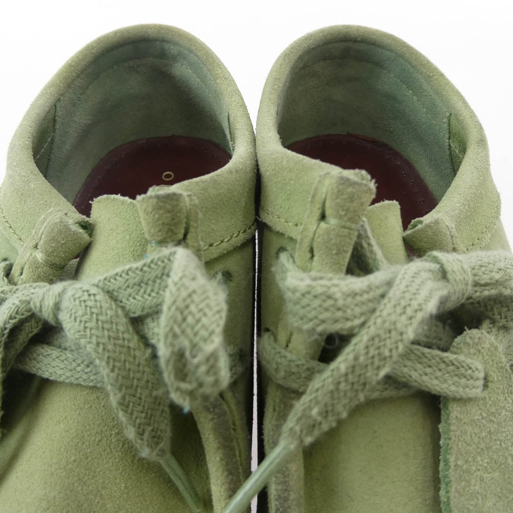 Clarks クラークス 21621 Wallabee ワラビー スエード ブーツ シューズ グリーン系 7 1/2【中古】