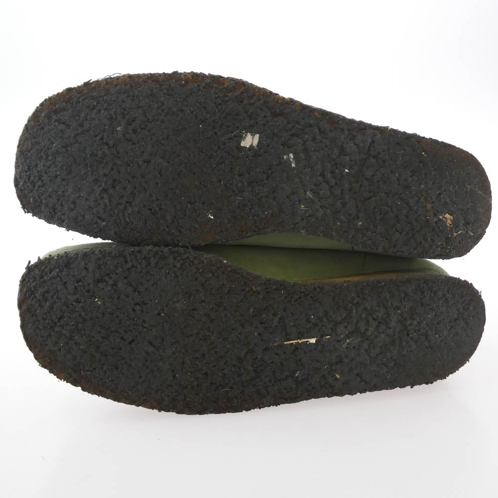 Clarks クラークス 21621 Wallabee ワラビー スエード ブーツ シューズ グリーン系 7 1/2【中古】