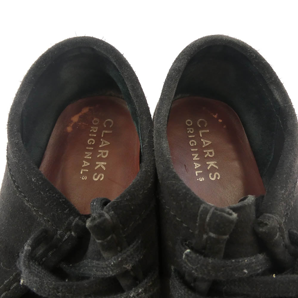 Clarks クラークス 11826 Wallabee ワラビー スエード ブーツ シューズ 黒系 ブラック系 26cm【中古】