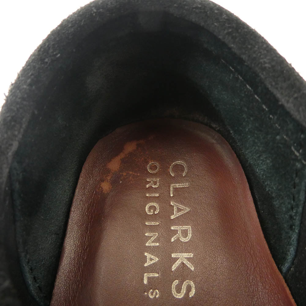 Clarks クラークス 11826 Wallabee ワラビー スエード ブーツ シューズ 黒系 ブラック系 26cm【中古】