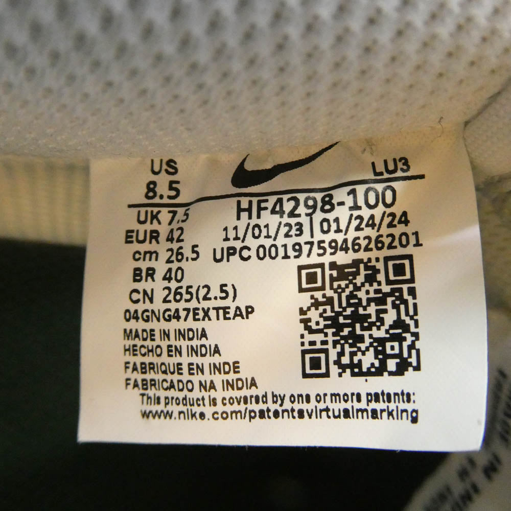 NIKE ナイキ HF4298-100 Air Force 1 Low 07 エアフォース1 ロー 07 スニーカー ホワイト系 26.5cm【中古】