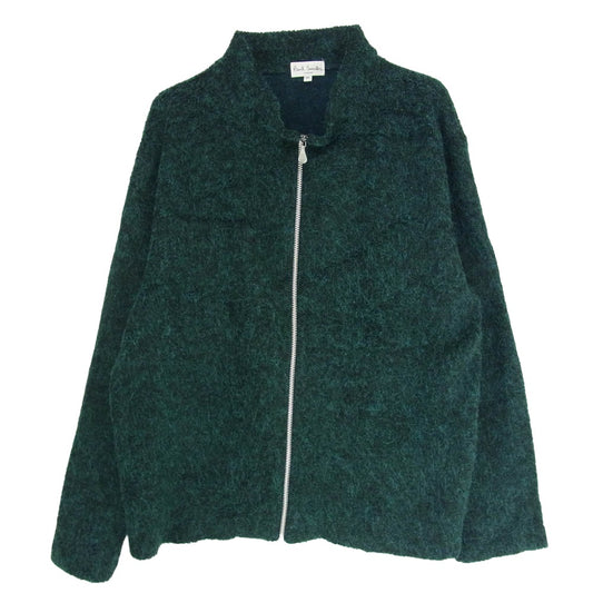 Paul Smith ポール・スミス 407531 シャギーニット フルジップ カーディガン ジャケット グリーン系 M【中古】