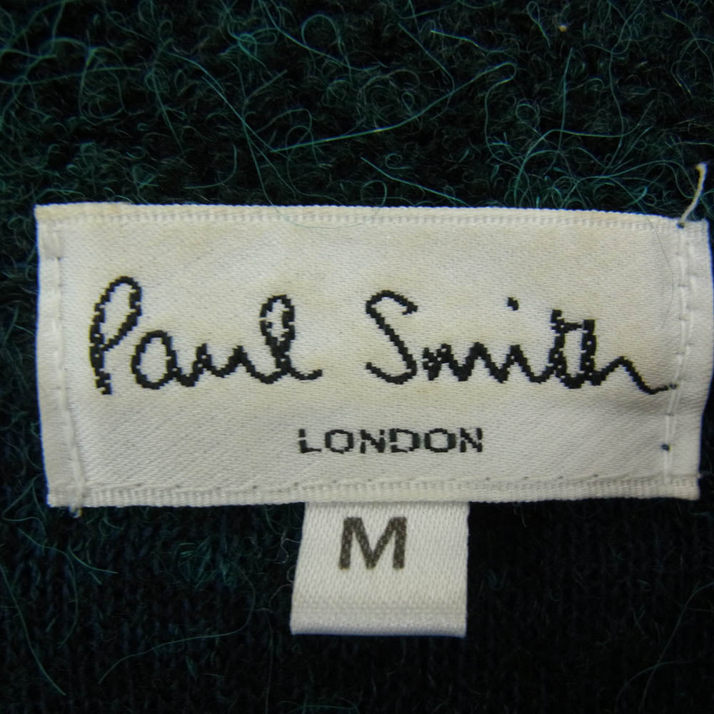 Paul Smith ポール・スミス 407531 シャギーニット フルジップ カーディガン ジャケット グリーン系 M【中古】