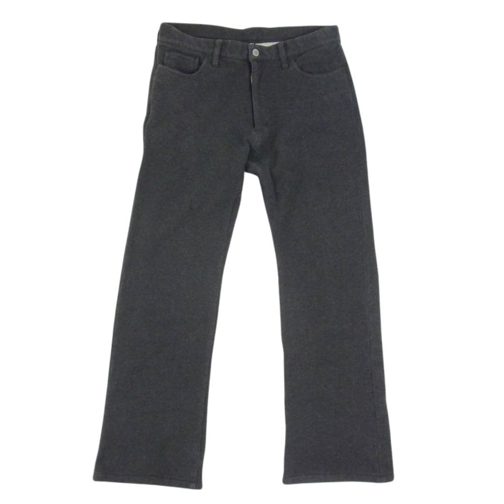 COMME des GARCONS HOMME コムデギャルソンオム HL-T011 00s 田中オム ジップフライ 5ポケット 裏起毛 ストレートパンツ グレー系 M【中古】