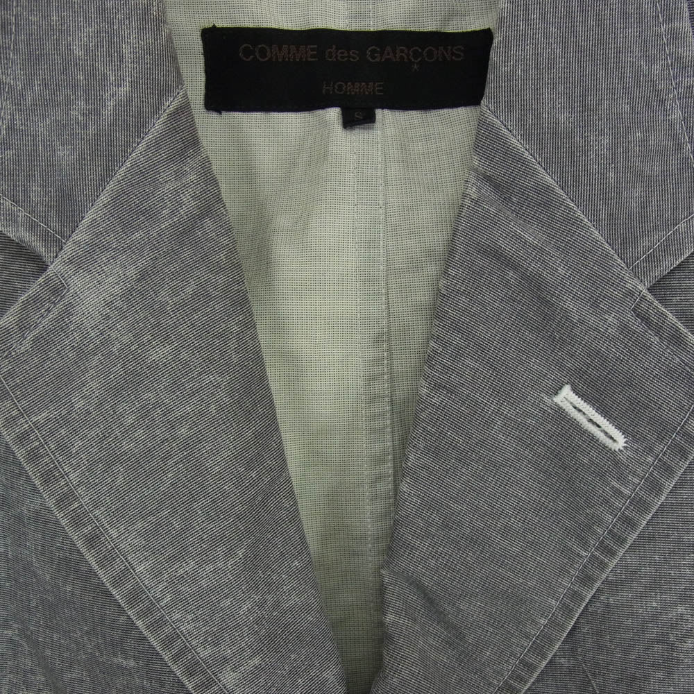 COMME des GARCONS HOMME コムデギャルソンオム AD2000 HJ-10016S 00s 田中オム 3B テーラードジャケット ブレザー グレー系 S【中古】