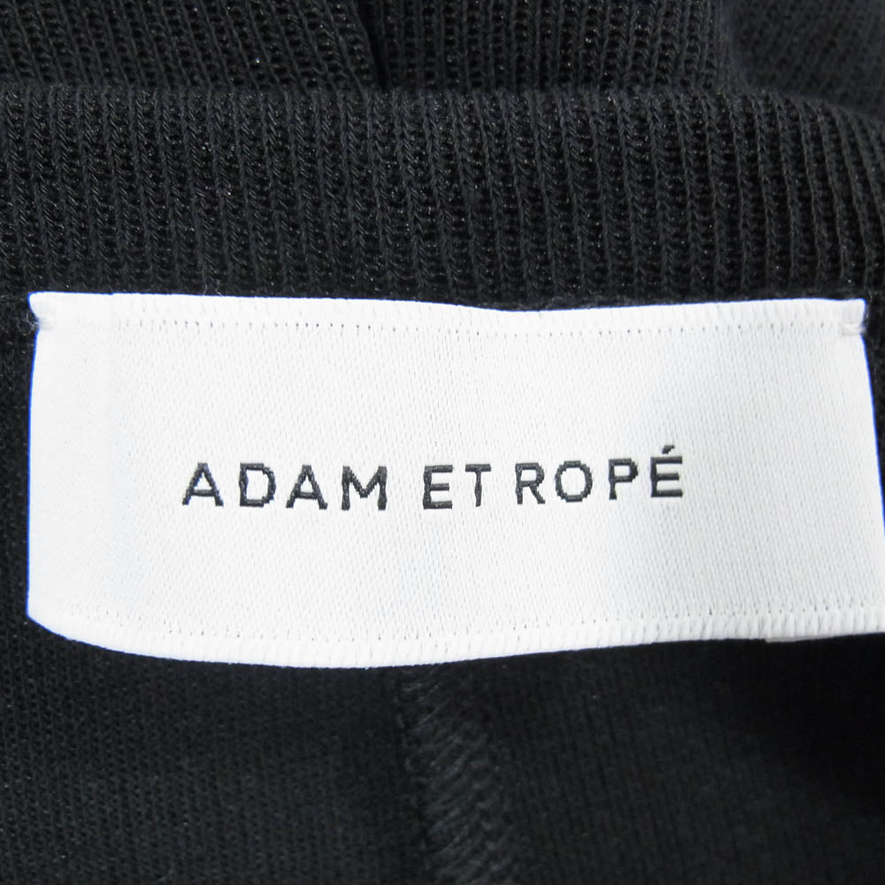 Adam et Rope' アダムエロペ 24SS GAY-04100-A ダブルフェイス ジャージー セットロンパース ブラック系 F【新古品】【未使用】【中古】
