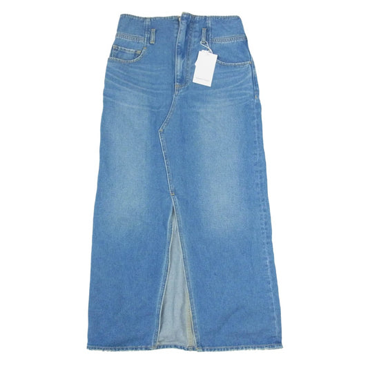 Adam et Rope' アダムエロペ GAC-03000-A コルセットディティール デニム ロングスカート インディゴブルー系 38【中古】