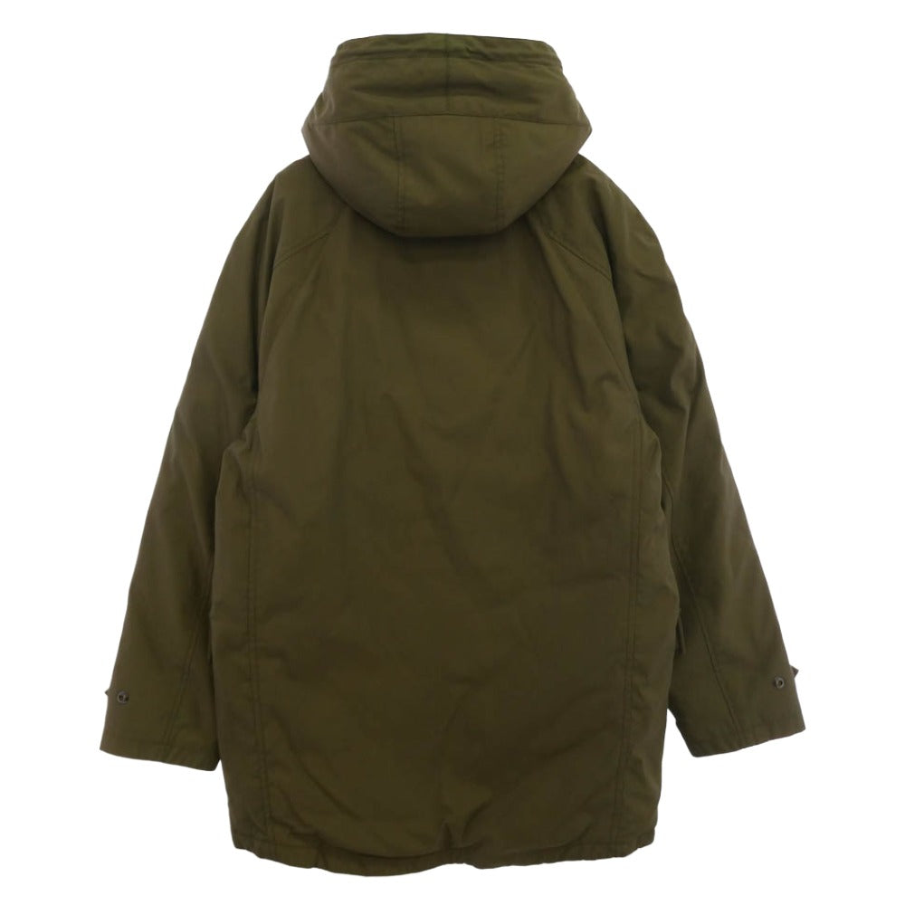 COACH コーチ F86513 Down Parka Hooded Jacket フーデッド ダウンコート フード裏地ボア カーキ系 S【中古】