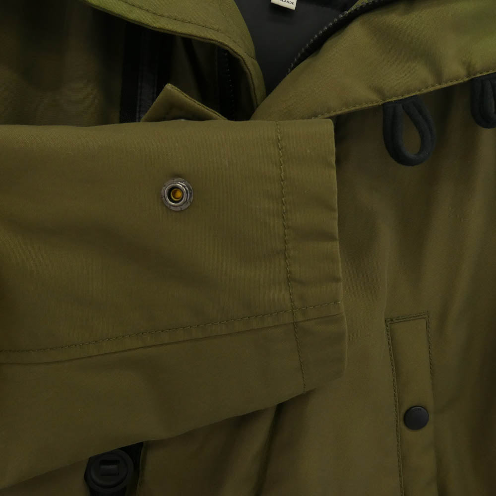COACH コーチ F86513 Down Parka Hooded Jacket フーデッド ダウンコート フード裏地ボア カーキ系 S【中古】