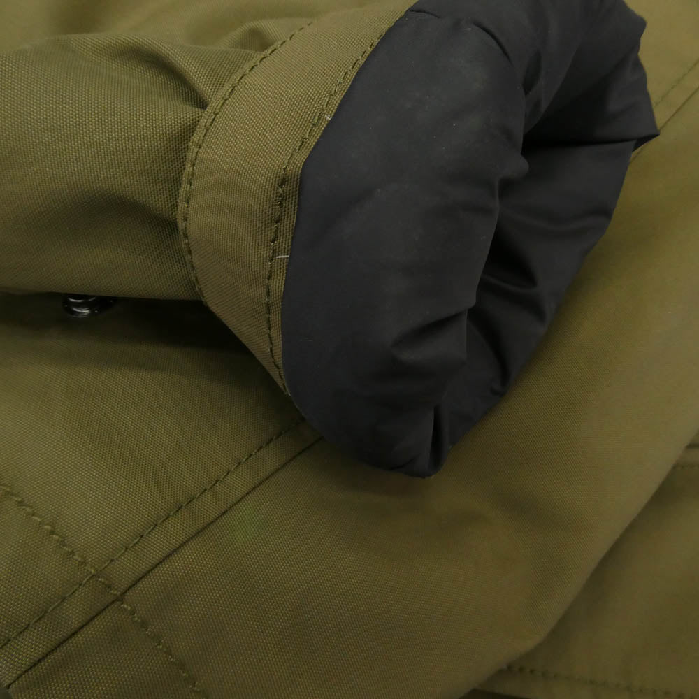 COACH コーチ F86513 Down Parka Hooded Jacket フーデッド ダウンコート フード裏地ボア カーキ系 S【中古】