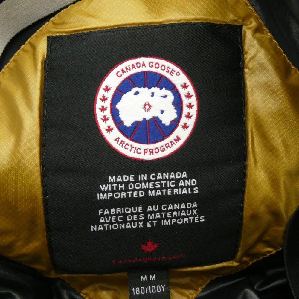 CANADA GOOSE カナダグース 2252M サザビーリーグタグ CROFTON PUFFER クロフトン パファー ダウンジャケット ワッペン付 ゴールド系 M【中古】