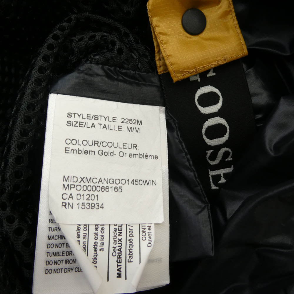 CANADA GOOSE カナダグース 2252M サザビーリーグタグ CROFTON PUFFER クロフトン パファー ダウンジャケット ワッペン付 ゴールド系 M【中古】