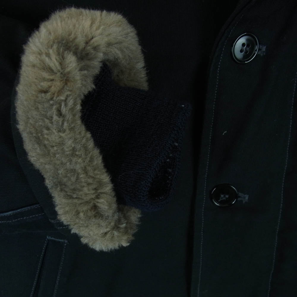 Buzz Rickson's バズリクソンズ BR12030 US.NAVY N-1 デッキ ジャケット コットン ウール アルパカ ブラック系 40【中古】