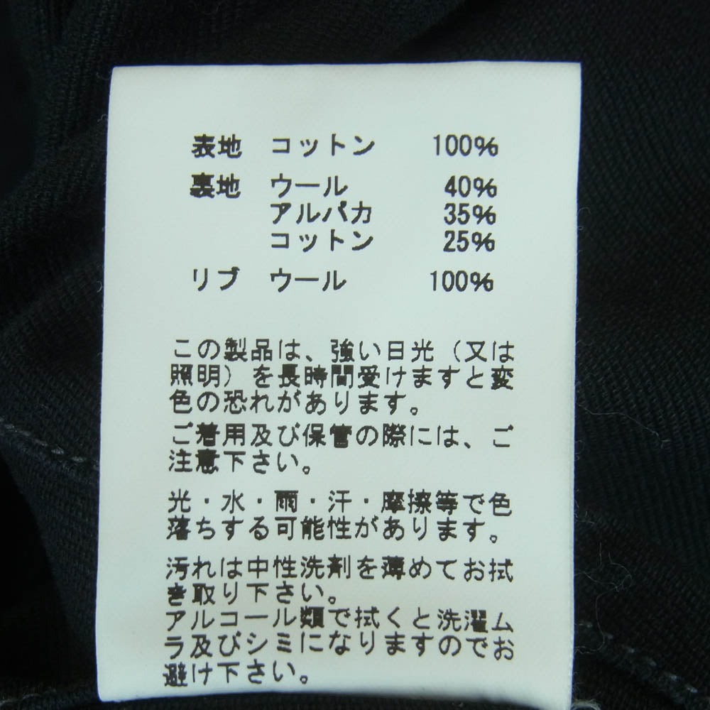 Buzz Rickson's バズリクソンズ BR12030 US.NAVY N-1 デッキ ジャケット コットン ウール アルパカ ブラック系 40【中古】