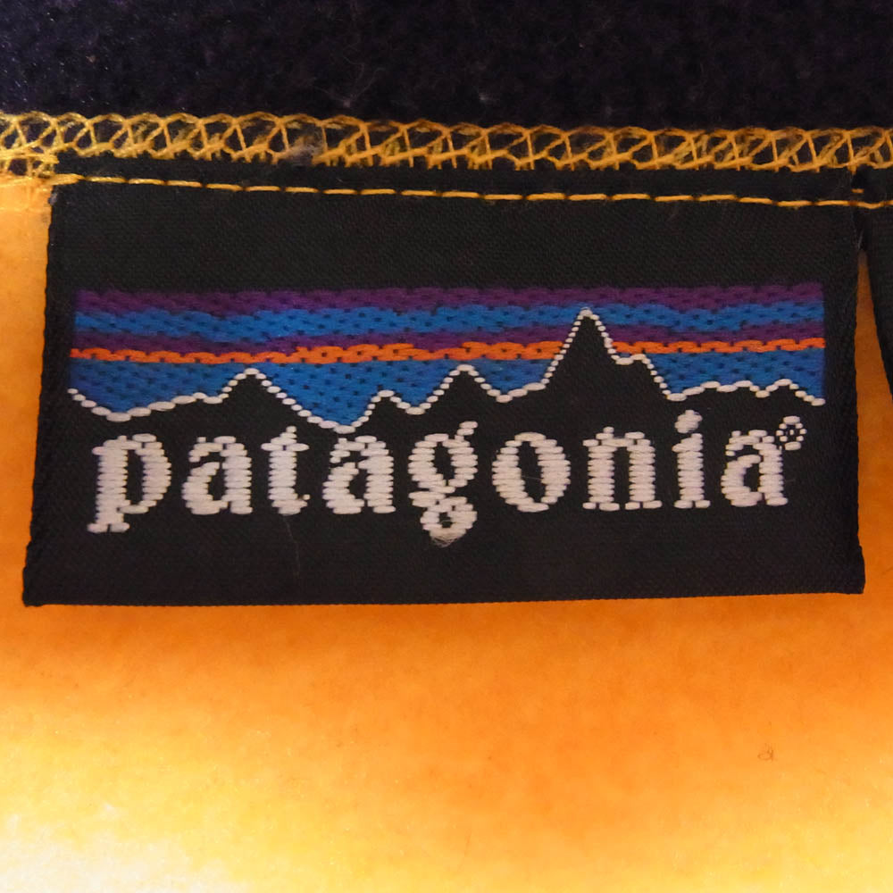 patagonia パタゴニア 90s USA製 シンチラ フルジップ フリース ベスト イエロー系 L【中古】