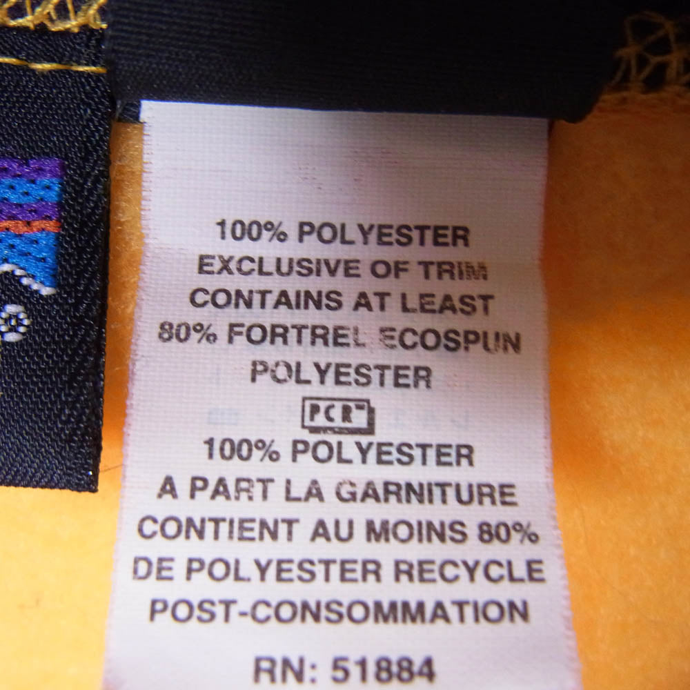 patagonia パタゴニア 90s USA製 シンチラ フルジップ フリース ベスト イエロー系 L【中古】
